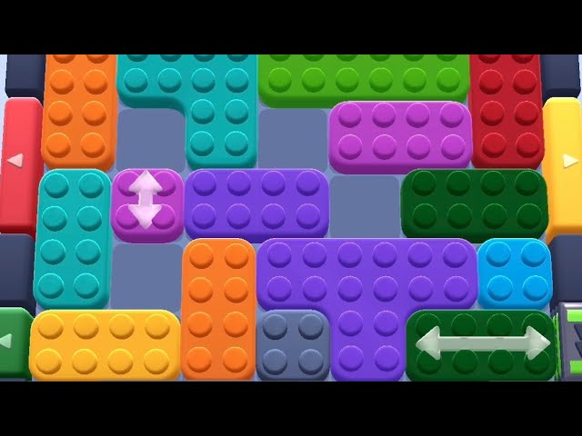 A screenshot of a challenging level in Color Block Jam.